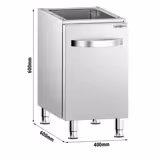 Gasfornuis - 400x600mm - 6,58 kW - 1 pits