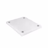 Cutting/Chopping board with anti-slip feet - 325x530mm - HACCP compliant - White