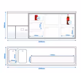 Flessenkoeler PREMIUM - 2500x700mm - 7 laden & 2 glazen deuren