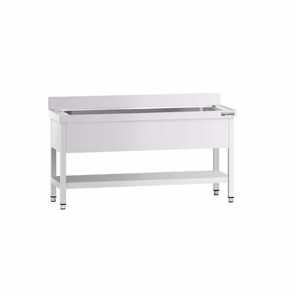Commercial Pot Sink Table Premium - 1400x700 - Bottom shelf - 1 Bowl