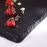 (6 st) Skifferplatta - Rektangulär - 250x250 mm - Höjd: 7 mm - Skiffer - Svart