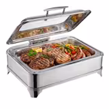Induktion Chafing Dish - GN 1/1 - mit Soft-Close-Glasdeckel