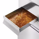 Plancha électrique - plaque acier - 2 zones - 9,0 kW - 1/2 lisse, 1/2 rainurée - Surface de cuisson : 595x500mm - incl. soubassement avec 2 portes