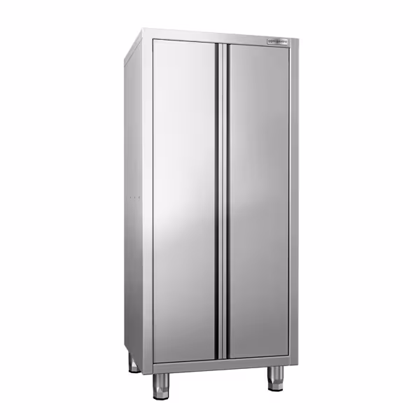 RVS hoge kast AISI 304 PREMIUM - 800x700mm - 2 deuren - hoogte: 1800mm