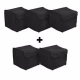 (5 pcs) Pizza Bag / Insulated Bag - each 8 pizza boxes 370x370mm - Black