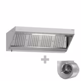 Wandhaube mit Motor - 1800mm - mit Regler, Filter & Lampe