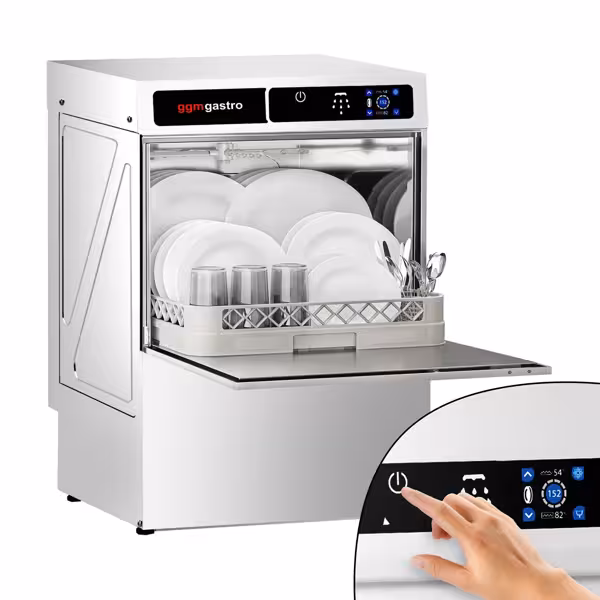 Lava-vidros 3.30 kW - Com bomba de lixívia e alimentação automática de detergente e abrilhantador