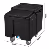 Cambro | Carrello per ghiaccio - 57 kg - Nero