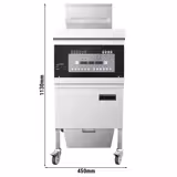 Elektrische friteuse - 26 liter - 14,2 kW - digitale bediening - met oliefiltersysteem