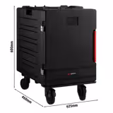 Thermobox - Frontlader - 88 Liter - für 12x GN 1/1 - mit leisen Rollen