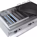 Commercial Gas Chargrill - 15.6kW - Countertop - Cast-Iron Cooking Grids - 730mm Deep - 6 Grill Grids