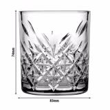 (12 pieces) Timeless Tumbler Glass – Clear - 210 ml - Ø 74.5 mm - Height 83 mm
