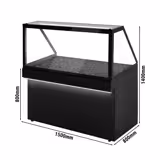 Commercial Heated Display Counter - 1500 mm – Heated Granite Plate – LED – 230V