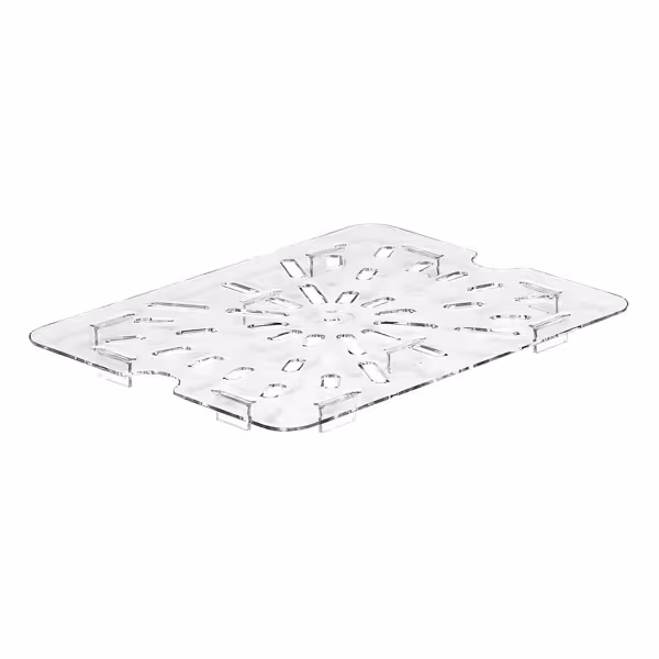 (6 stuks) CAMBRO | CAMVIEW® - Copolymeer GN 1/2 afdruiprooster - transparant - BPA-vrij