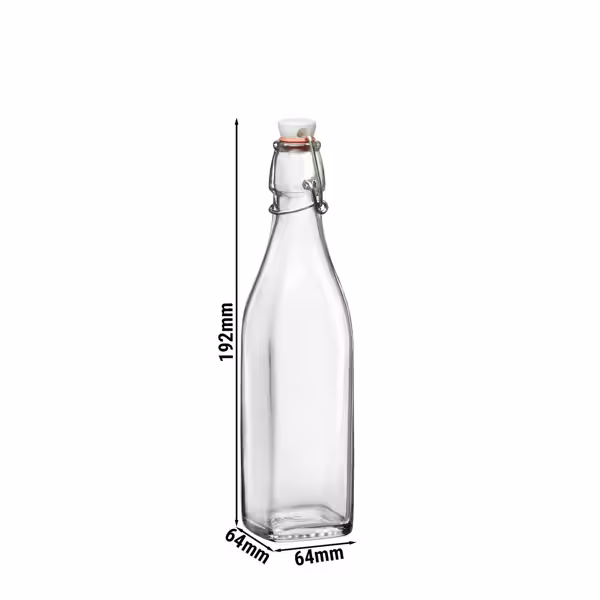 (1 stuks) Bormioli Rocco | Glazen fles - met beugelsluiting - 250ml