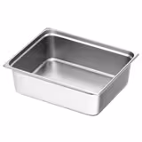 (6 pieces) – Stainless Steel Gastronorm Pan GN 2/1 – Height 200 mm