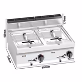 Sähköinen Rasvakeitin 10 + 10 L (12 kW)