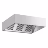 Commercial Wall-Mounted Extractor Hood - 1800mm - Baffle Filters & Lighting