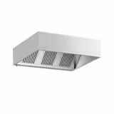 Cappa cubica professionale - 1800mm - con filtri a labirinto e plafoniera LED