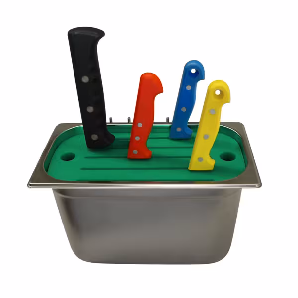 Sterilisatiebak voor messen - GN 1/1 - incl. messenhouder