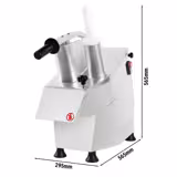 Πολυκοπτικό - 550 W - περιλ. 5 δίσκους κοπής/τριψίματος - ανοξείδωτο ατσάλι
