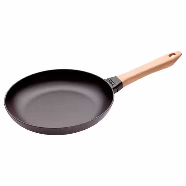 STAUB | PANS - Padella con manico in legno - Ø 260mm - Ghisa - Nero
