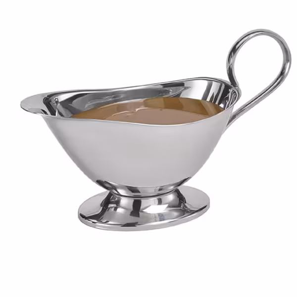 (6 pcs) Saucière PROFI - 0,4L - acier inoxydable 18/8 - 225x135mm