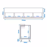 Commercial Top Loading Bottle Cooler - Stainless steel - 620L