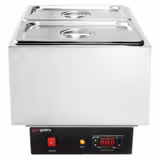 Fondoir à chocolat à chauffage sec - 2x GN 1/4 - 250W