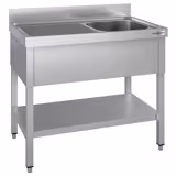 Evier ECO - 1200x600mm - avec fond & 1 cuve à droite