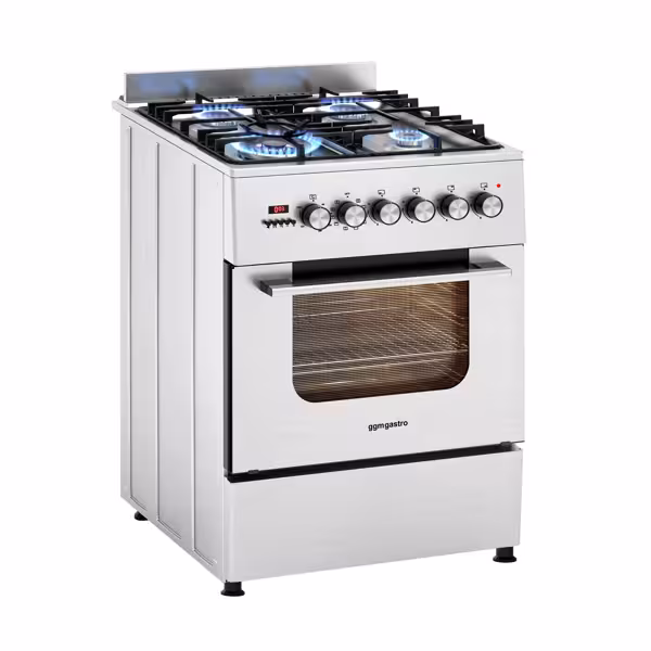 Gasfornuis - 8,4 kW - 4 branders - incl. elektrische oven - 3,85 kW