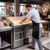 Pizzakühltisch PREMIUM - 935x700mm - 2 Glastüren
