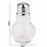 (12 adet) Tuzluk Biberlik - Cam - Ø60mm - 100ml - Yükseklik: 100mm