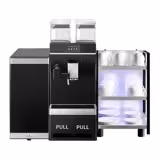 Commercial Bean to Cup Coffee Machine - 16 Drink Options - 5" Touchscreen - incl. Cup Warmer & Milk Fridge