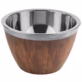 Barrel - 2-piece Set - Stainless Steel & Melamine - 3L - round - Ø 260mm - 260x260mm - Depth: 160mm - Brown