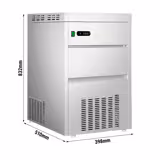 Commercial Flake Ice Machine - 85kg/24h - with Storage Bin