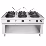 Commercial Gas Wok Range – 90 kW – 6 Burners – Includes 4 Water Taps