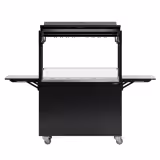 Commercial Mobile Cocktail Station – Includes Bar Fridge, Work Surface, Glass Shelf & LED Lighting – Fold-Out Design