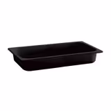 (6 buc) Vas GN din melamină ECO - GN 1/2 - negru - 4,7 L - Înălțime: 100 mm