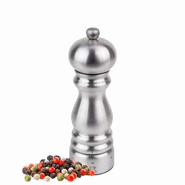 (6 bucăți) PEUGEOT | PARIS CHEF - Râșniță de piper - u'Select - Oțel inoxidabil - Înălțime: 180 mm