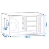 Exhaust Air Purification System with Motor - 7000m³/h - with Pre‑Filter & Activated Carbon Filter