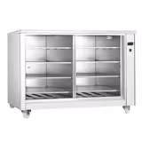 Ohřívací skříň režon s posuvnými skleněnými dveřmi & 8 policemi - 1415 x 1045 x 1020 mm