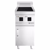 Induktionsherd - 7 kW - 2 Kochfelder - inkl. Unterbau mit 1 Tür