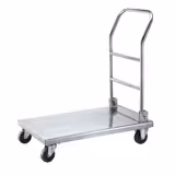Carrello di trasporto per cestelli lavastoviglie - 515x820mm - con 1 piano di appoggio - pieghevole