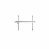 Mensola a parete in acciaio inox PREMIUM - 1000x400mm - con 3 ripiani