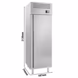 Armário frigorífico em aço inoxidável PREMIUM PLUS - GN 2/1 - 560L - com 1 porta opaca - ventilado
