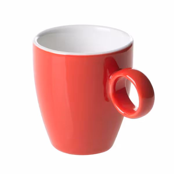 (6 pièces) BART COLOUR CAFE – Tasse à espresso – 65 ml – Rouge