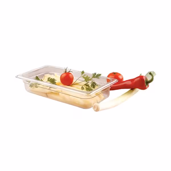 (12 stuks) Polycarbonaat GN-bak GN 1/3 - transparant - 5,3 liter - Diepte: 150mm
