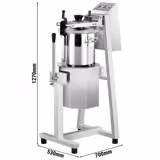 Kráječ na zeleninu/hummus - 3 kW - 400 V - 600-2800 ot/min