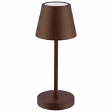 (4 unid) Candeeiro de mesa - MERLE MICRO - recarregável sem fios - regulável em 3 níveis - Ø80mm - Ferrugem - IP54